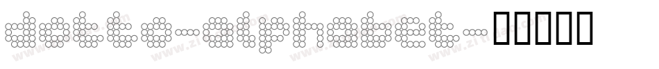 Dotto-Alphabet字体转换