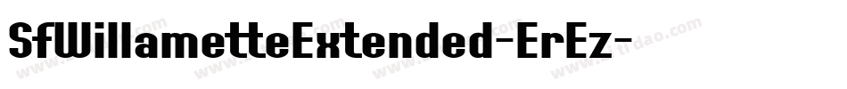 SfWillametteExtended-ErEz字体转换 SfWillametteExtended-ErEz字体转换
