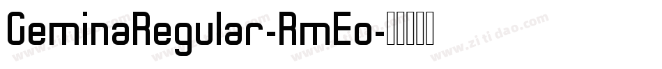 GeminaRegular-RmEo字体转换