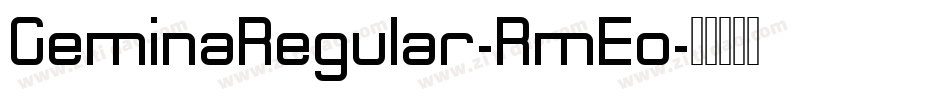 GeminaRegular-RmEo字体转换