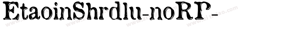 EtaoinShrdlu-noRP字体转换