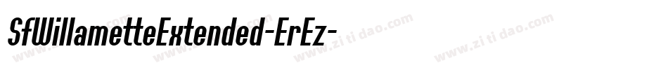 SfWillametteExtended-ErEz字体转换 SfWillametteExtended-ErEz字体转换