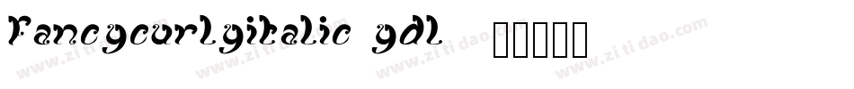 FancyCurlyItalic-Ydl4字体转换