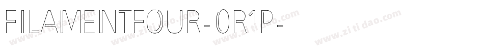 FilamentFour-0r1P字体转换
