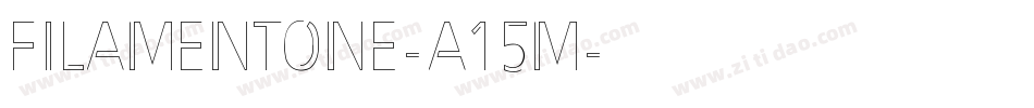 FilamentOne-a15m字体转换