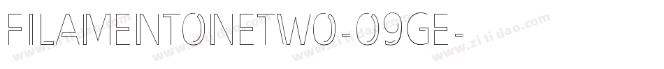 FilamentOneTwo-O9ge字体转换