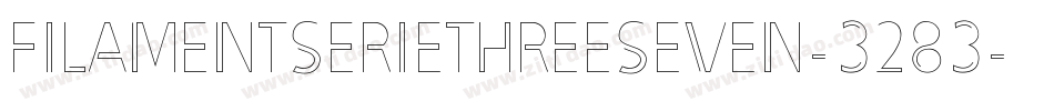 FilamentSerieThreeSeven-3283字体转换