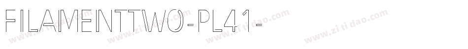 FilamentTwo-pL41字体转换
