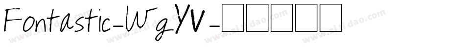 Fontastic-WgYV字体转换