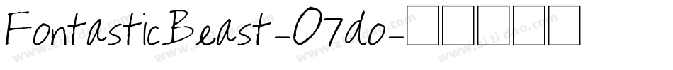 FontasticBeast-O7do字体转换