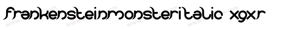FrankensteinMonsterItalic-xgXR字体转换