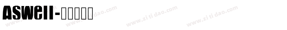 Aswell字体转换