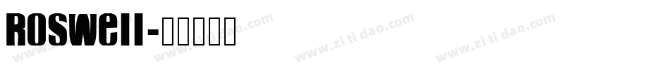 Roswell字体转换
