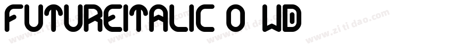 FutureItalic-o2Wd字体转换