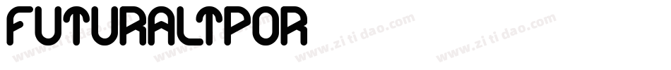 futuraltpor字体转换