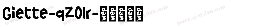 Giette-qZ0lr字体转换