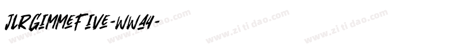 JlrGimmeFive-WWa4字体转换