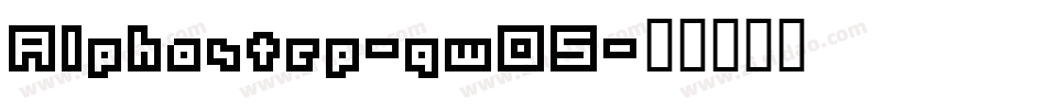Alphastep-gw05字体转换