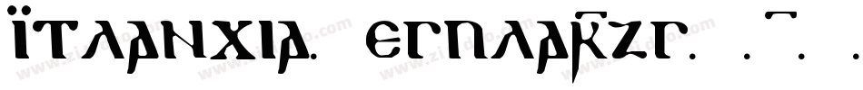 AtlanciaRegular-zgG1字体转换