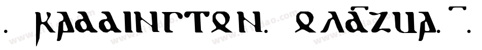 BraddingtonBold-zqa1字体转换