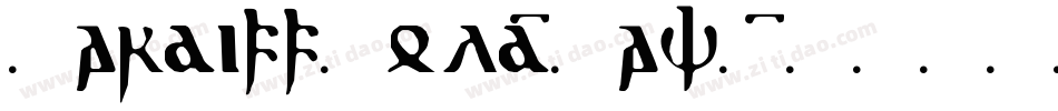 CardiffBold-6av1字体转换