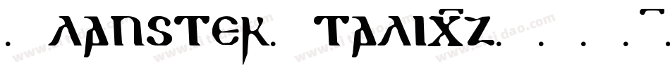ClausterItalic-z8JW1字体转换