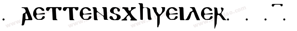 Haettenschweiler(1)字体转换