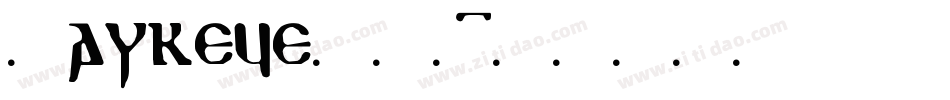 Hawkeye(1)字体转换