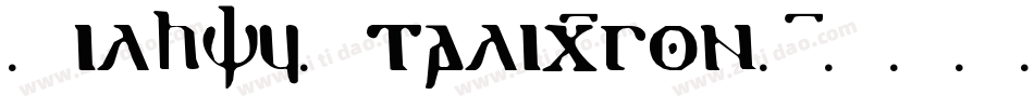 LilhvyItalic-gxn1字体转换