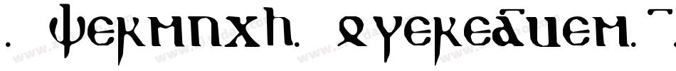 OvermuchLowered-qem1字体转换