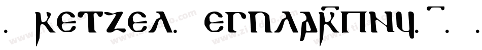 PretzelRegular-pny1字体转换