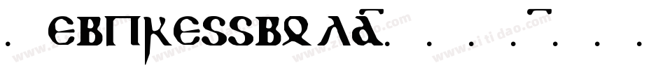 Webpressbold-DLO1字体转换