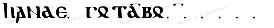 hande1gotd-bo1字体转换