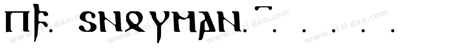 pf_snowman1字体转换