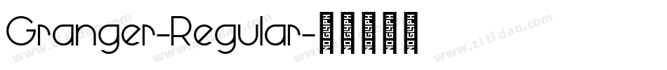 Granger-Regular字体转换