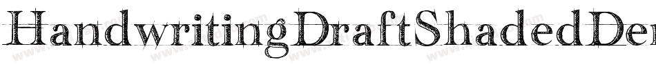 HandwritingDraftShadedDemo-DXmm字体转换