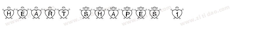 HEART-shapes-1字体转换