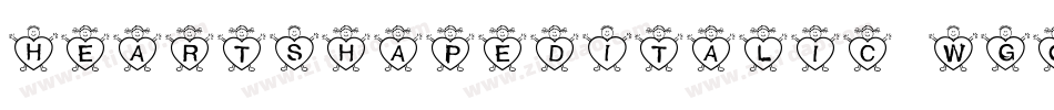 HeartShapedItalic-WGqY字体转换 HeartShapedItalic-WGqY字体转换