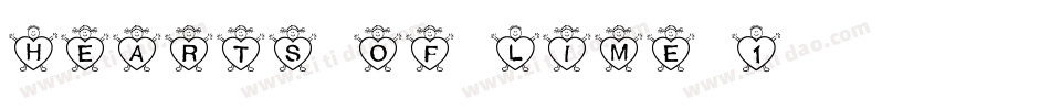 Hearts-of-Lime-1字体转换