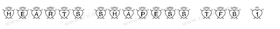 hearts-shapess-tfb-1字体转换