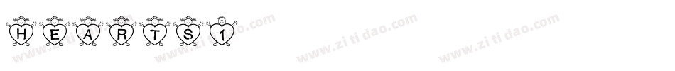 hearts1字体转换