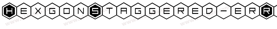 HexgonStaggered-erR3字体转换