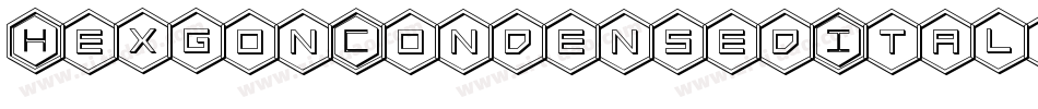 HexgonCondensedItalic-Pejr字体转换