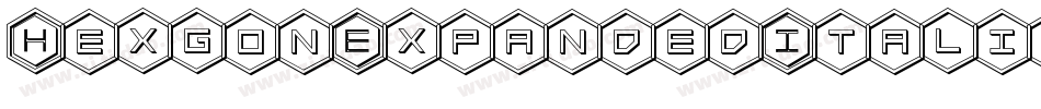 HexgonExpandedItalic-Xpjd字体转换