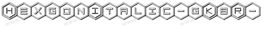 HexgonItalic-gK8R字体转换