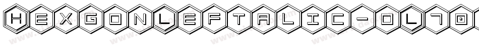 HexgonLeftalic-oL70字体转换