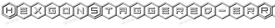 HexgonStaggered-erR3字体转换