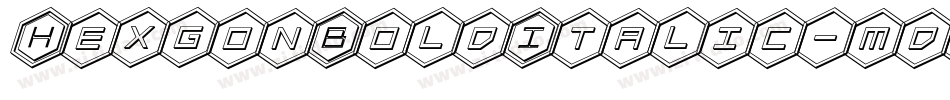 HexgonBoldItalic-mdvP字体转换