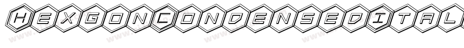 HexgonCondensedItalic-Pejr字体转换