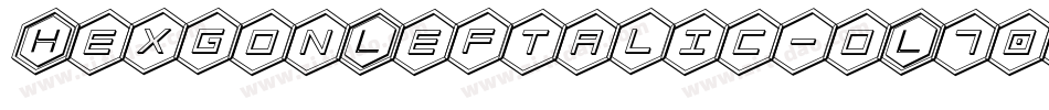 HexgonLeftalic-oL70字体转换